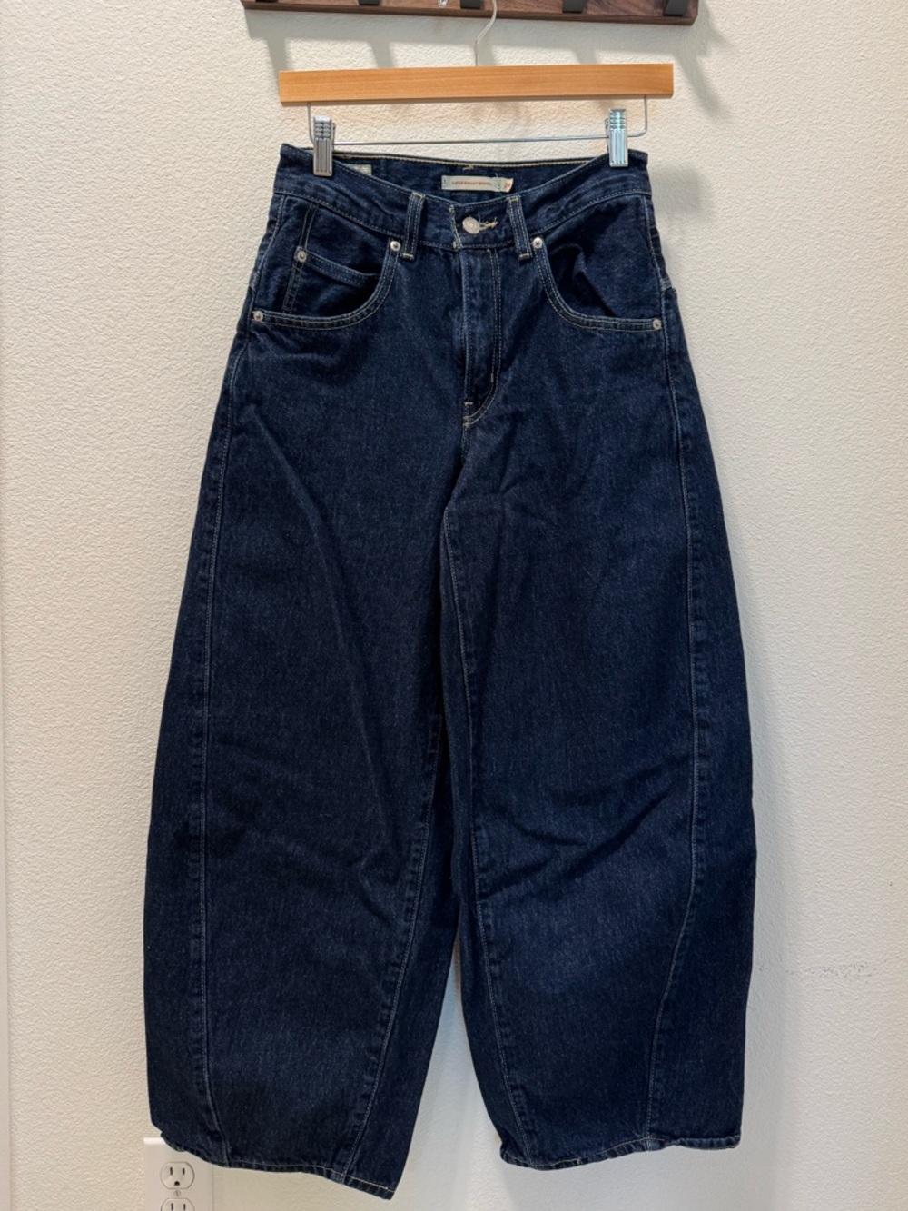 Levi's Dark Blue Wide Leg Flare Jeans